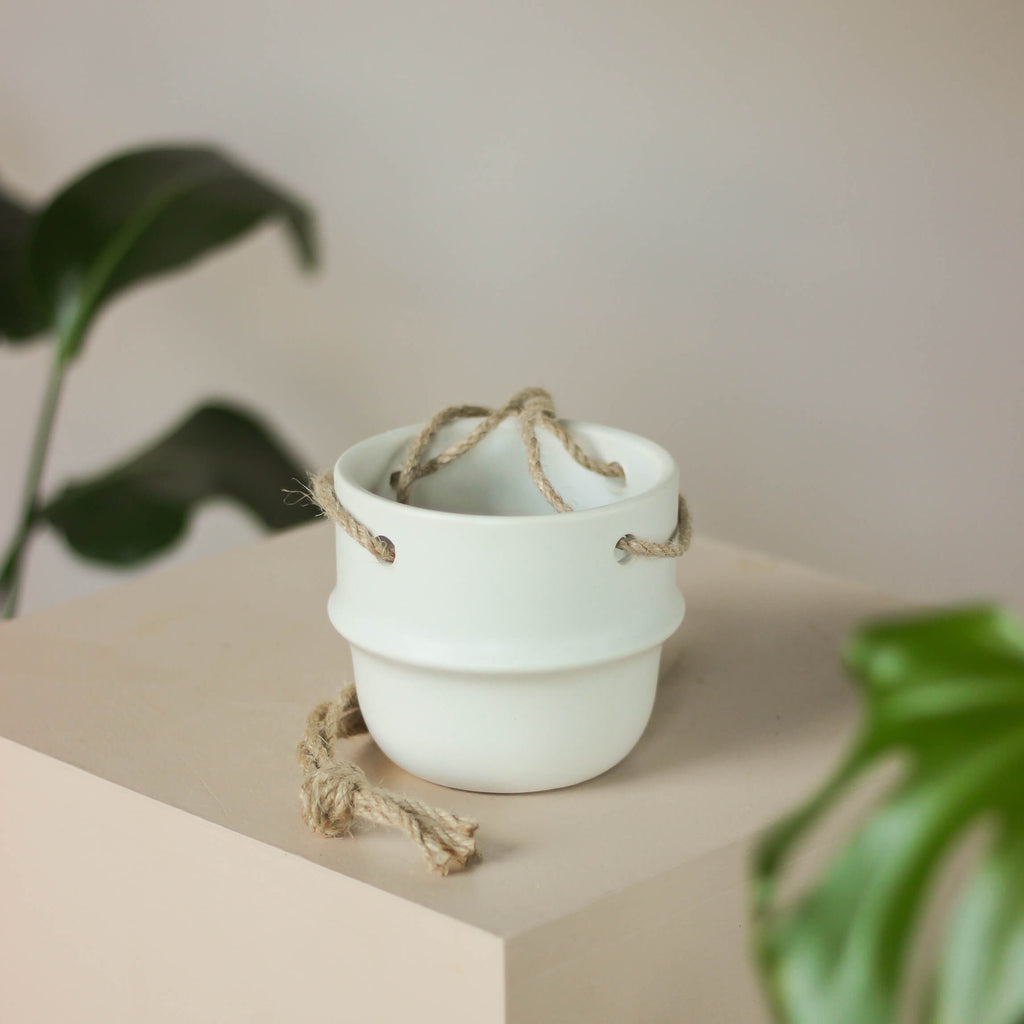 ceramiczna osłonka z pierścieniem • wisząca - Projekt Rośliny