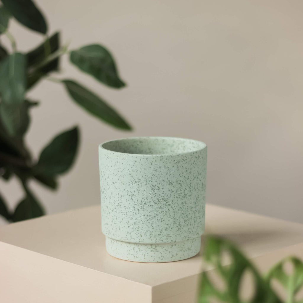 terakotowa osłonka z poblaskiem ⌀ 12 cm • Ceramics Limburg - Projekt Rośliny