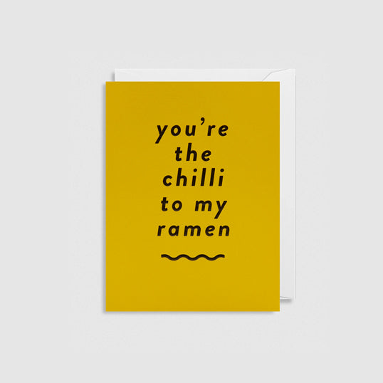 kartka • you're the chilli to my ramen - Projekt Rośliny